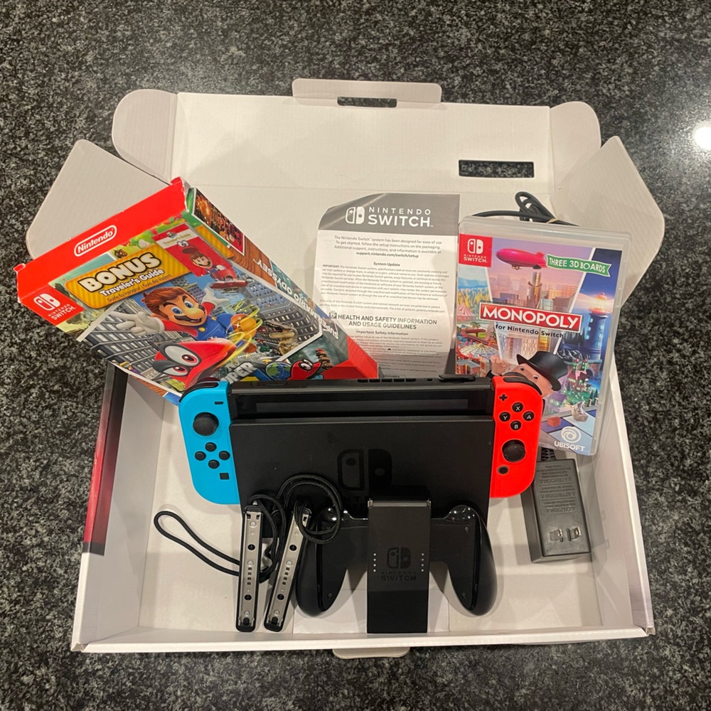 Nintendo Switch with two games Barely used!